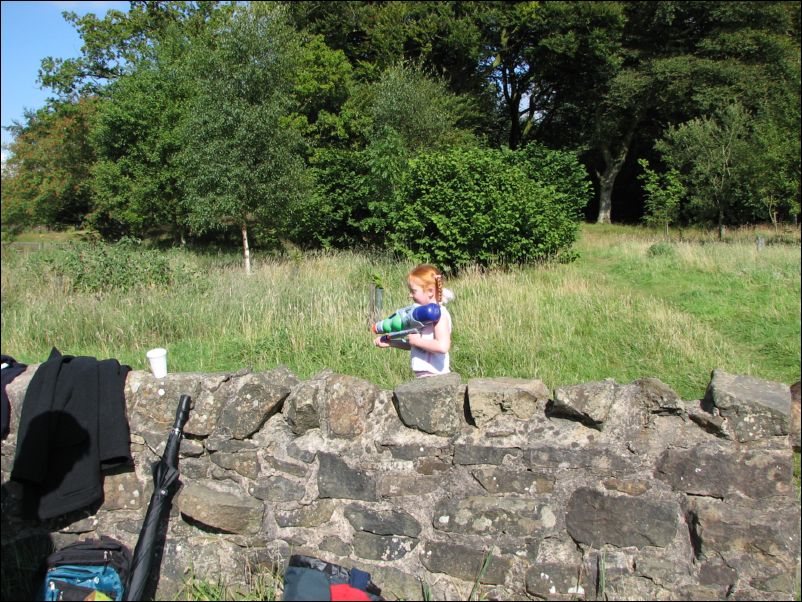 The little one stalks silently